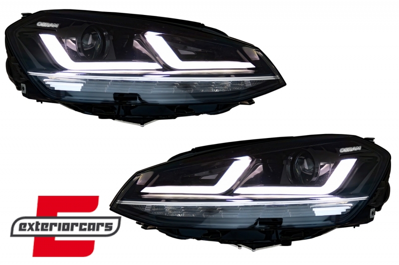Osram Full LED prednja svjetla LEDriving LED SEQ žmigavci (chrome) / VW Golf 7 VII (2012-2017), LEDHL104-CM