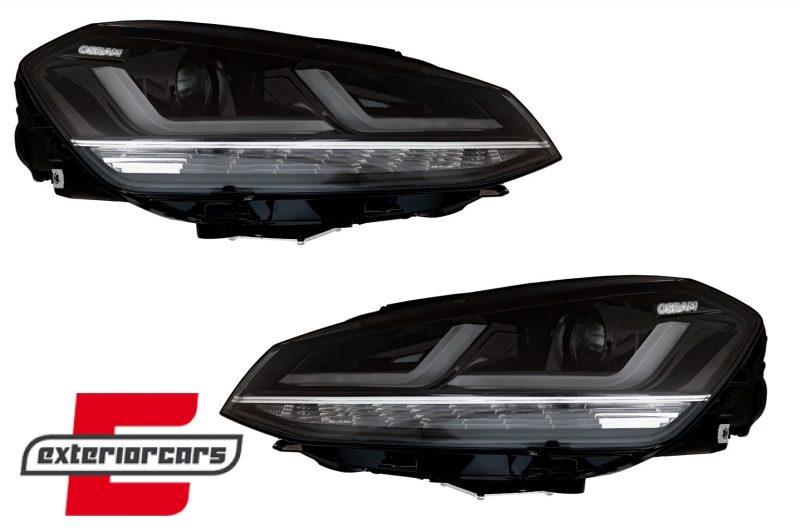 Osram Full LED prednja svjetla LEDriving LED SEQ žmigavci (chrome) / VW Golf 7 VII (2012-2017), LEDHL104-CM