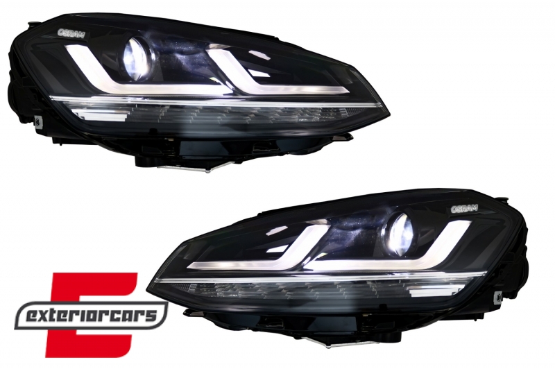 Osram Full LED prednja svjetla LEDriving LED SEQ žmigavci (chrome) / VW Golf 7 VII (2012-2017), LEDHL104-CM