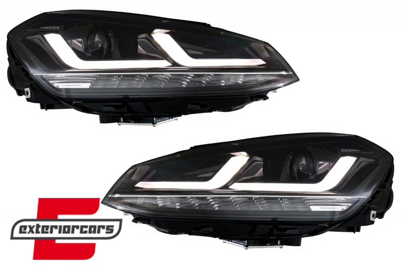Osram Full LED prednja svjetla LEDriving LED SEQ žmigavci (crna) / VW Golf 7 VII (2012-2017), LEDHL104-BK