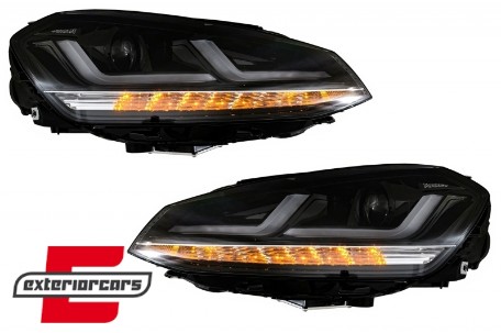 Osram Full LED prednja svjetla LEDriving LED SEQ žmigavci (crna) / VW Golf 7 VII (2012-2017), LEDHL104-BK