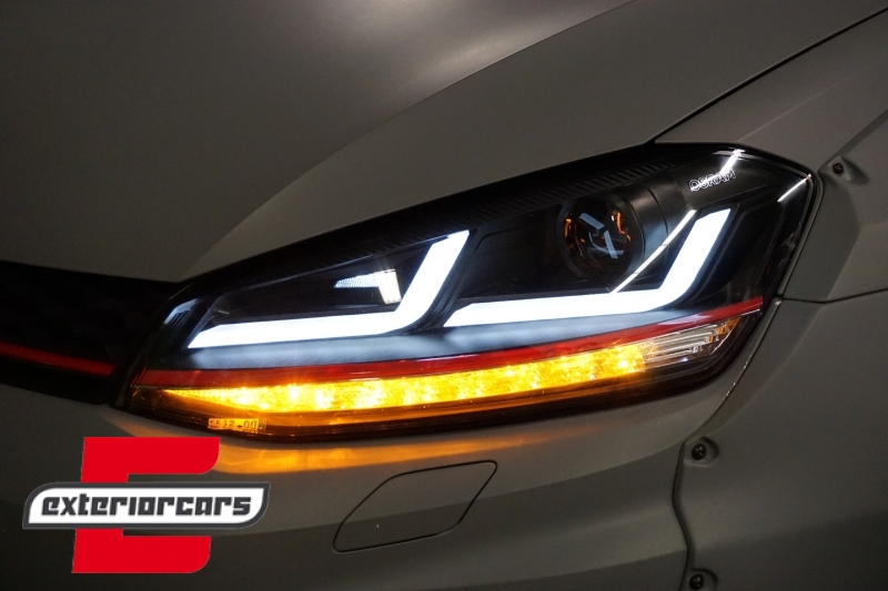 Osram Full LED prednja svjetla LEDriving SEQ žmigavci GTI dizajn (crvena) / VW Golf 7 VII (2012-2017), LEDHL104-GTI