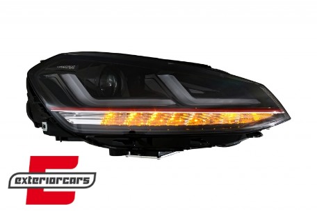 Osram Full LED prednja svjetla LEDriving SEQ žmigavci GTI dizajn (crvena) / VW Golf 7 VII (2012-2017), LEDHL104-GTI