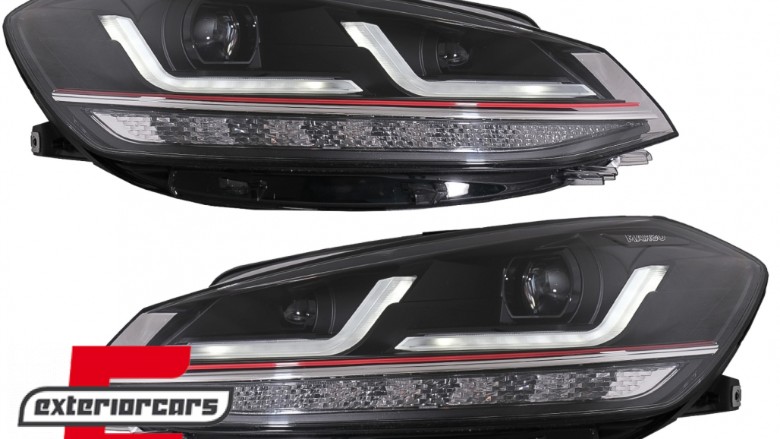OSRAM Full LED prednja svjetla LEDriving SEQ žmigavci GTI look / VW Golf 7.5 Facelift (2017-2020), LEDHL109-GTI