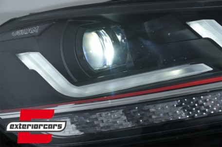 OSRAM Full LED prednja svjetla LEDriving SEQ žmigavci GTI look / VW Golf 7.5 Facelift (2017-2020), LEDHL109-GTI