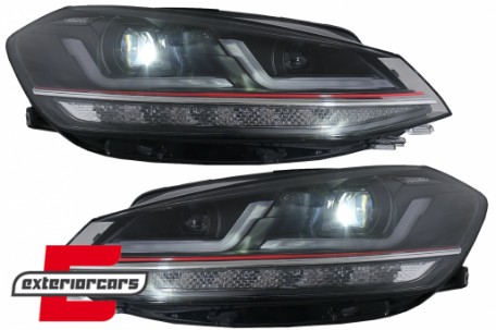 OSRAM Full LED prednja svjetla LEDriving SEQ žmigavci GTI look / VW Golf 7.5 Facelift (2017-2020), LEDHL109-GTI