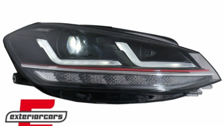 OSRAM Full LED prednja svjetla LEDriving SEQ žmigavci GTI look / VW Golf 7.5 Facelift (2017-2020), LEDHL109-GTI