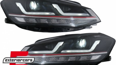 OSRAM Full LED prednja svjetla LEDriving SEQ žmigavci GTI look / VW Golf 7.5 Facelift (2017-2020), LEDHL109-GTI