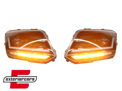 Osram Full LED prednji farovi LEDriving SEQ žmigavci (crna) / VW Amarok (2010-), LEDHL107-BK
