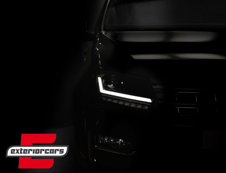 Osram Full LED prednji farovi LEDriving SEQ žmigavci (crna) / VW Amarok (2010-), LEDHL107-BK