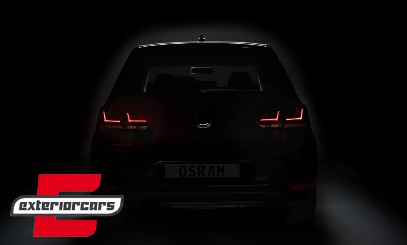 OSRAM LEDriving FULL LED stražnja svjetla Dinamički Sekvencijalni žmigavci / VW Golf 6 VI (2008-2012), LEDTL102-CL