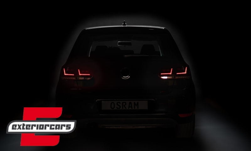 OSRAM LEDriving FULL LED stražnja svjetla Dinamički Sekvencijalni žmigavci / VW Golf 6 VI (2008-2012), LEDTL102-CL