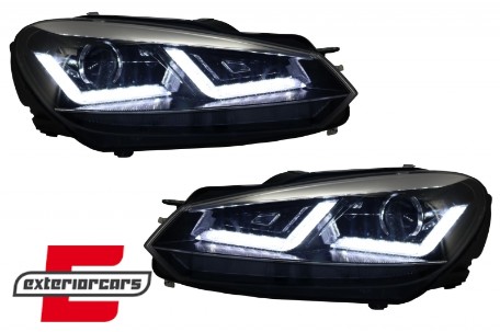 OSRAM prednja svjetla Xenon LEDriving LED SEQ žmigavci (chrome) / VW Golf 6 VI (2008-2012), LEDHL102-CM