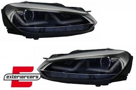 OSRAM prednja svjetla Xenon LEDriving LED SEQ žmigavci (chrome) / VW Golf 6 VI (2008-2012), LEDHL102-CM