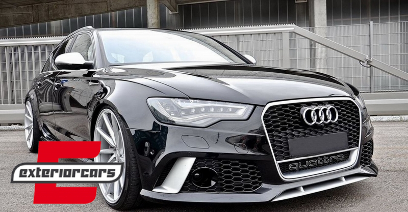 Poklopac kuke za vuču prednji branik RS6 dizajn / Audi A6 C7 4G Facelift (2011-2018), THCFBAUA64G