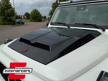 Poklopac motora - dodatak B dizajn (pravi karbon) / Mercedes W463 G-klasa (1989-2018), HSMBW463CNL
