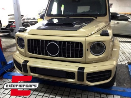 Poklopac motora - dodatak (suha karbonska vlakna) / Mercedes G-klasa W463 Facelift (2018-2022), HSMBW464CF