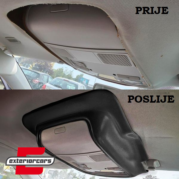 Poklopac pretinca za naočale sa krovnom navlakom (crna) / VW Golf VI (2008-2012), 43205