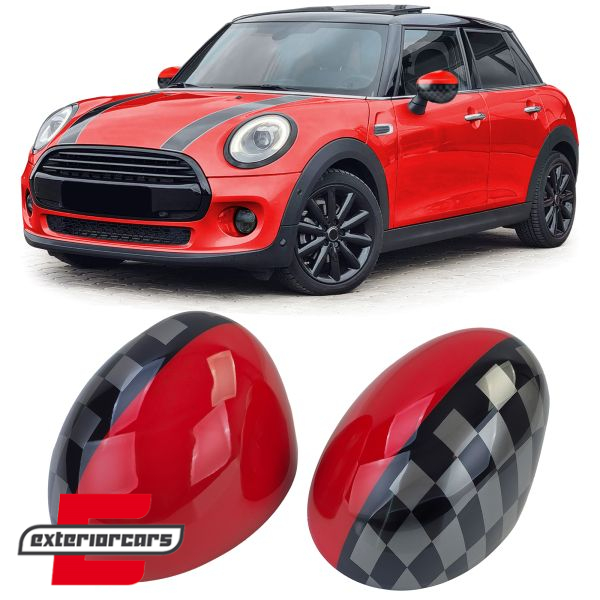 Poklopci poklopca retrovizora Performance dizajn (crvena/crna) / MINI III F54 F55 F56 F57 (2014-2020), 43238