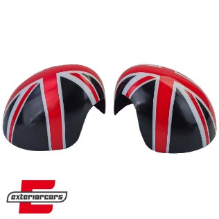 Poklopci poklopca retrovizora Union Jack dizajn (crna/crvena) / MINI III F54 F55 F56 F57 (2014-2020), 43234