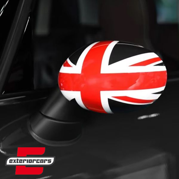 Poklopci poklopca retrovizora Union Jack dizajn (crna/crvena) / MINI III F54 F55 F56 F57 (2014-2020), 43234