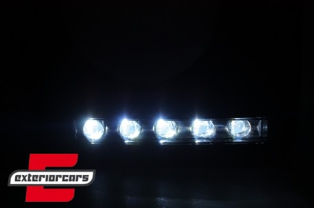 Poklopci svjetla (bijela) & LED DRL G65 AMG dizajn (chrome) / Mercedes G-klasa W463 (1989-2012), HCMBG65WC