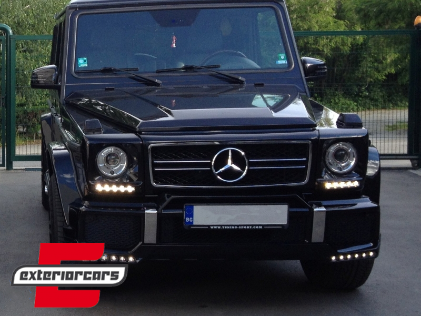 Poklopci svjetla & LED DRL AMG dizajn / Mercedes G-klasa W463 (1989-2012), HCMBG65PB
