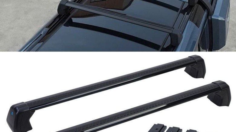 Poprečne šipke krovnog nosača aluminijske (crna) / Land Rover Defender 110 L663 (2019-), 43203
