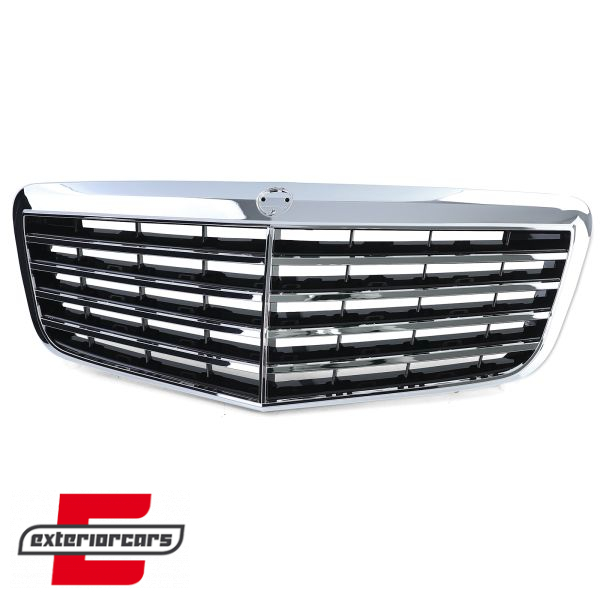 Prednja maska AMG dizajn (piano crna/chrome) / Mercedes E-klasa W211 limuzina S211 karavan (2006-2009), GCP-211091