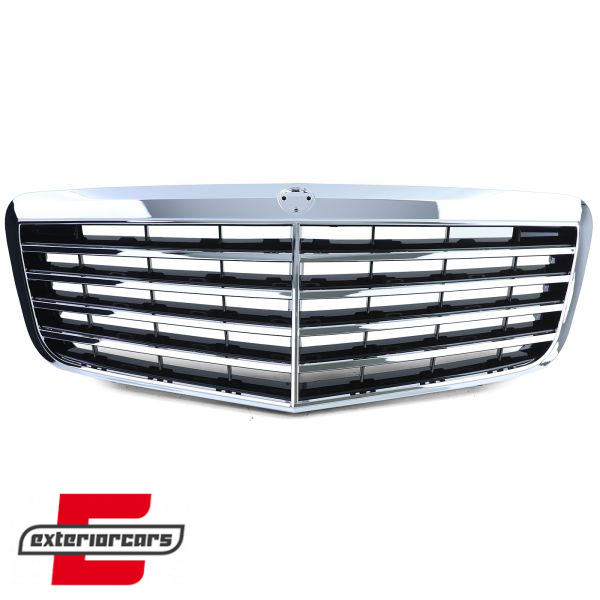 Prednja maska AMG dizajn (piano crna/chrome) / Mercedes E-klasa W211 limuzina S211 karavan (2006-2009), GCP-211091