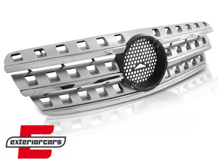 Prednja maska AMG dizajn (srebrna/chrome) / Mercedes M-klasa ML W163 (1998-2005), GRME12