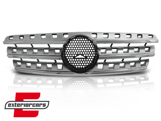 Prednja maska AMG dizajn (srebrna/chrome) / Mercedes M-klasa ML W163 (1998-2005), GRME12