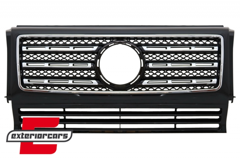 Prednja maska AMG GLS63 Exclusive dizajn (piano crna) / Mercedes G-klasa W463 (1990-2012), FGMBW463AMGNB