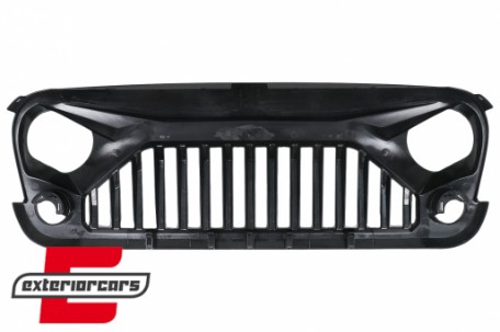 Prednja maska Angry Birds dizajn (mat crna) / JEEP Wrangler Rubicon JK (2007-2017), FGJEWJKMB