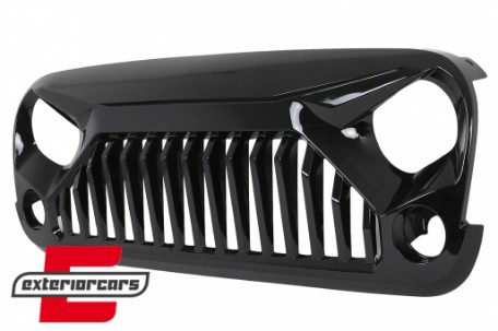 Prednja maska Angry Vader dizajn (piano crna) / JEEP Wrangler Rubicon JK (2007-2017), FGJEWJKB