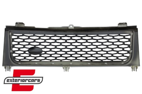 Prednja maska Autobiography dizajn (piano crna/srebrna) / Land Range Rover Vogue III L322 (2002-2005), FGRR02NBSE