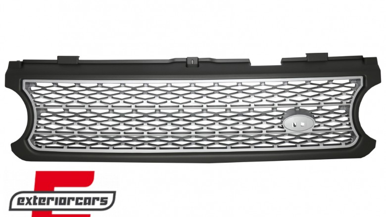 Prednja maska Autobiography dizajn (siva/srebrna) / Land Range Rover Vogue III L322 (2006-2009), FGRR02G