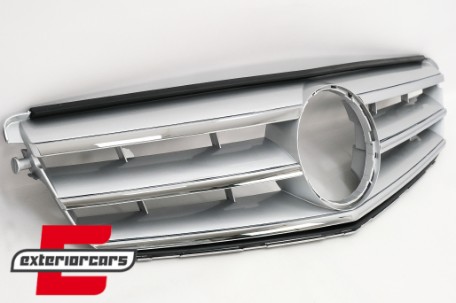 Prednja maska Avantgarde dizajn (srebrna) / Mercedes C-klasa S204 W204 (2007-2014), FGMBW204C