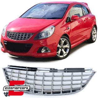 Prednja maska bez znaka (chrome) / Opel Corsa D (2006-2010), 40351