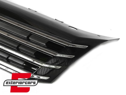 Prednja maska bez znaka (chrome/crna) / VW Passat B7 (2010-2014), GRVW15