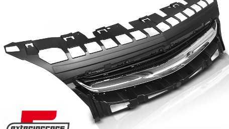 Prednja maska bez znaka (crna/chrome) / Opel Astra J (2012-2015) 5 vrata, GROP02