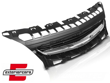 Prednja maska bez znaka (crna/chrome) / Opel Astra J (2012-2015) 5 vrata, GROP02