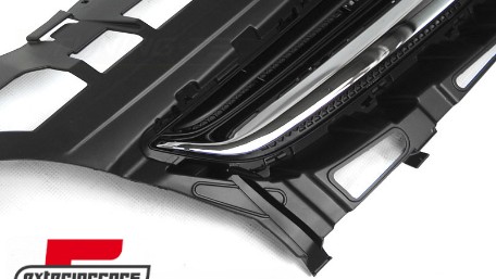 Prednja maska bez znaka (crna/chrome) / Opel Astra J (2012-2015) 5 vrata, GROP02
