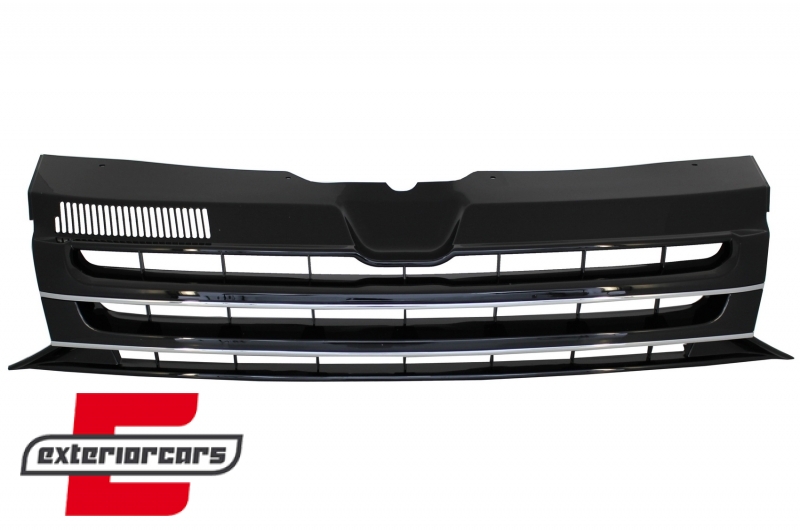 Prednja maska bez znaka (crna/chrome) / VW T5.1 Transporter Facelift (2010-2015), FGVWT5N