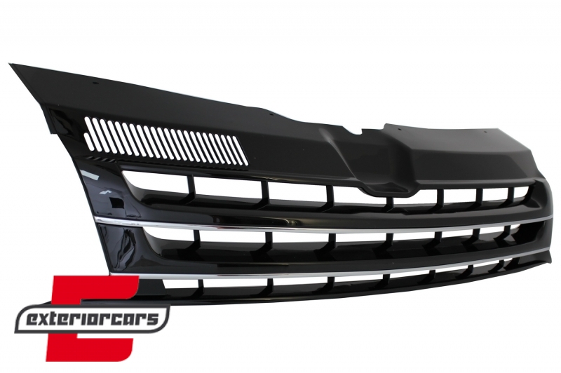 Prednja maska bez znaka (crna/chrome) / VW T5.1 Transporter Facelift (2010-2015), FGVWT5N