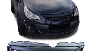Prednja maska bez znaka (mat crna) / Opel Corsa D (2011-2014), GROP04
