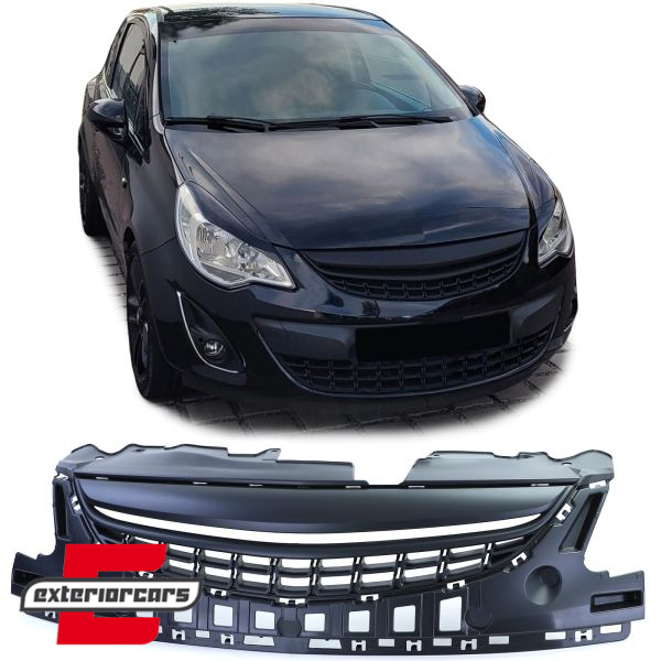 Prednja maska bez znaka (mat crna) / Opel Corsa D (2011-2014), GROP04