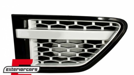 Prednja maska & bočni otvori Autobiography dizajn (piano crna/srebrna) / Land Range Rover Sport L320 Facelift (2009-2013), RRFGA01FBS
