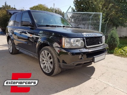 Prednja maska & bočni otvori Autobiography dizajn (piano crna/srebrna) / Land Rover Range Rover Sport (2005-2008), RRFGA01BB