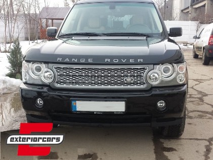 Prednja maska & bočni otvori Autobiography dizajn (siva/srebrna) / Range Rover Vogue III L322 (2006-2009), CORRFGA02NGS